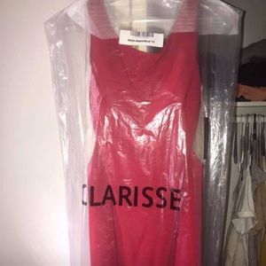 Apple red formal dress